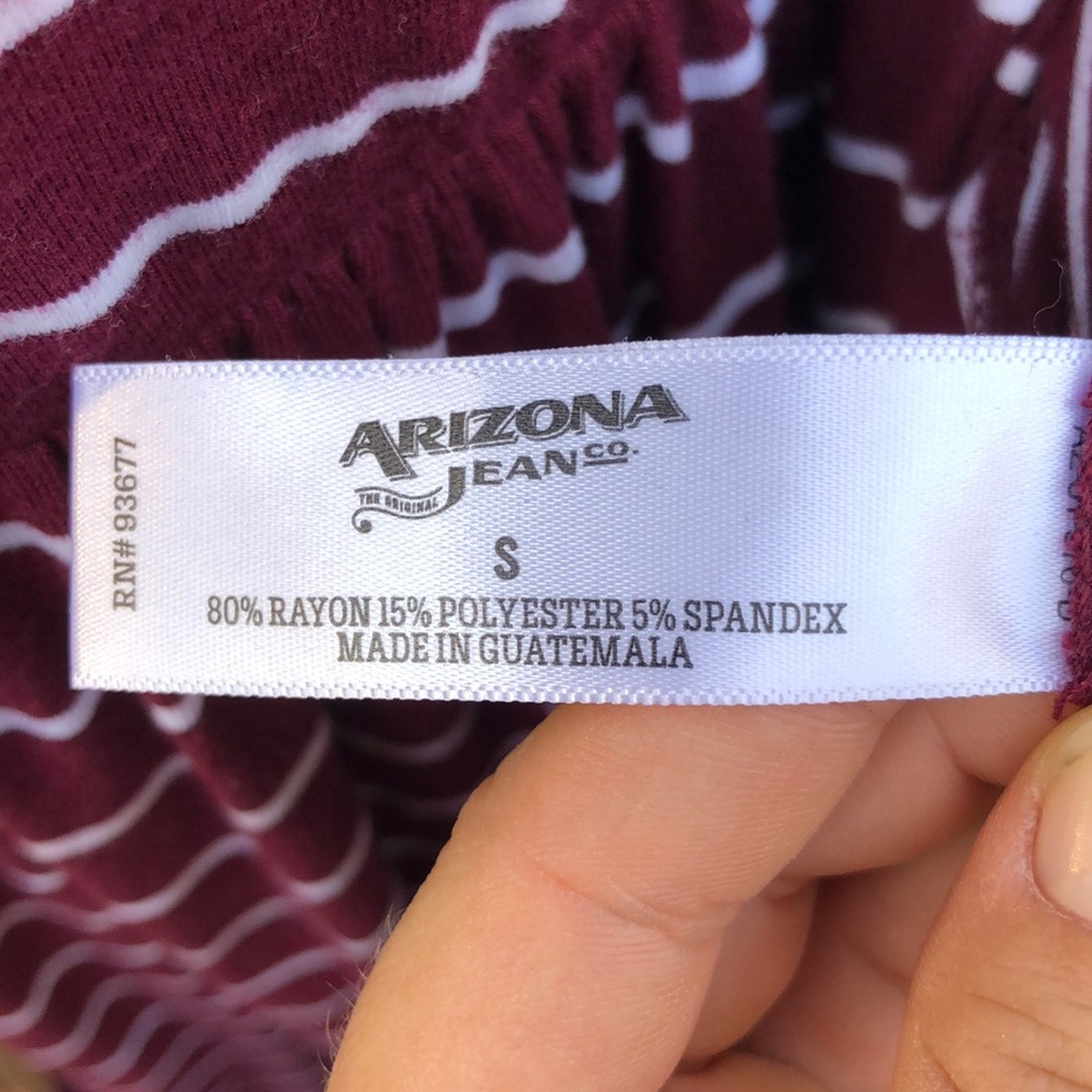 FREE When Bundled! AZ Co Maroon Striped Dress - Picture 6 of 6